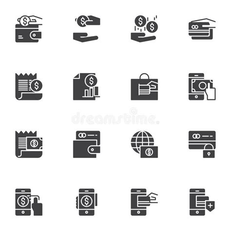 Payment Method Vector Icons Set Stock Vector Illustration Of Finance