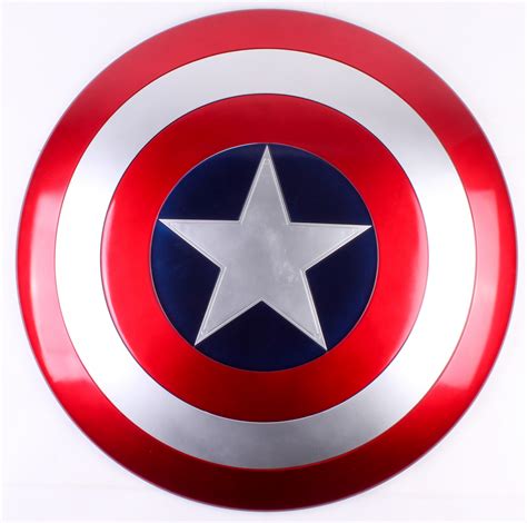 Full Size All Metal 24 Replica Captain America Shield Pristine Auction