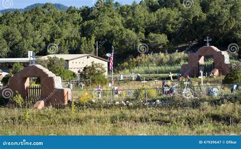 Rural New Mexico Cemetery Stock Image Image Of Taos 47939647