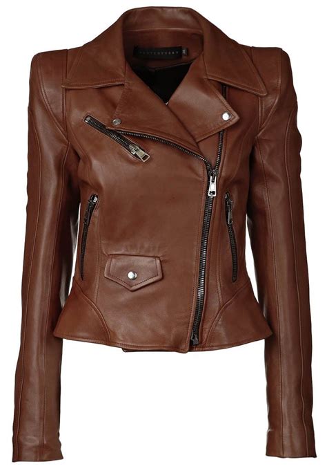 Womens Brown Leather Jacket Leather Jackets Women Leather Jacket