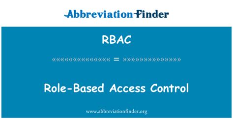 Définition De Rbac Role Based Access Control Role Based Access Control