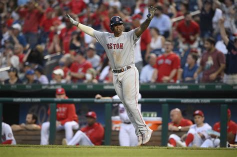 Boston Red Soxs Rafael Devers After Homer To Clinch Top Al Wild Card