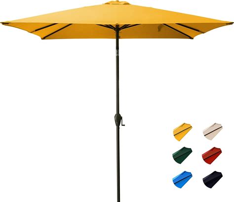 Kitadin Rectangular Patio Umbrella Outdoor Market Table