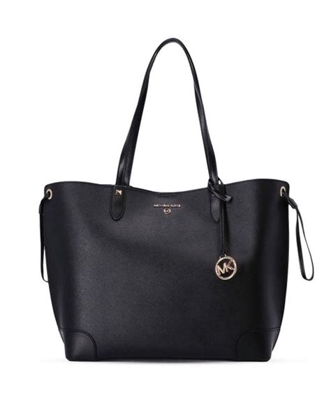 Michael Kors Large Edith Leather Tote Bag In Black Lyst
