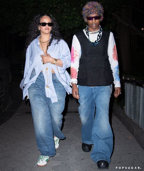 Rihanna And Aap Rocky Take A Morning Stroll In Baggy Jeans Popsugar