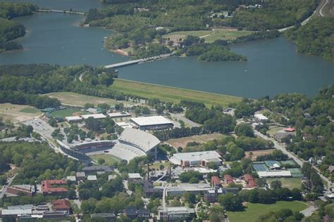 Aerial View Of Clemson University And Lake Hartwell Great Places