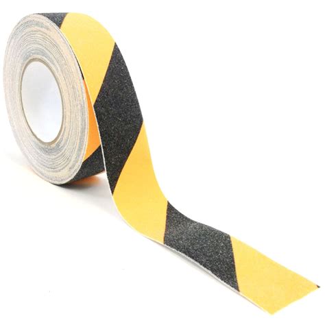 2 Inches X 60 Safety Non Skid Anti Slip Grit Grip Tape Black Yellow