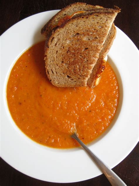 Roasted Red Pepper And Sweet Potato Soup A Hint Of Honey