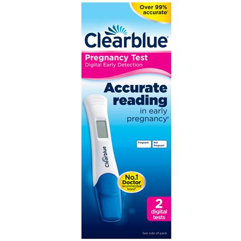 Clearblue Pregnancy Test 2 Digital Early Detection Tests Over 99