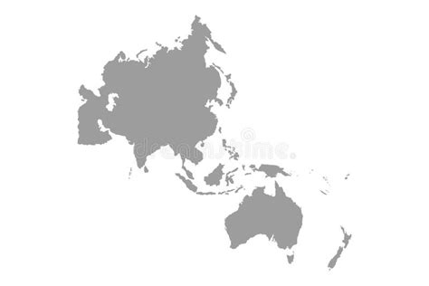 Map Of Asia Pacific Vector Stock Vector Illustration Of Land