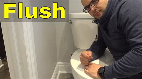 How To Flush A Toilet Properly Easy Tutorial Youtube