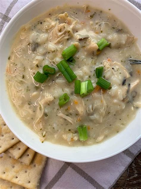 Many wild rice soups have much cream changing the color of the soup the herbs panera bread uses for there wild rice soup is onion powder, sugar, parsley, turmeric, thyme, and tarragon. Copycat Panera Chicken & Wild Rice Soup - Hot Rod's Recipes