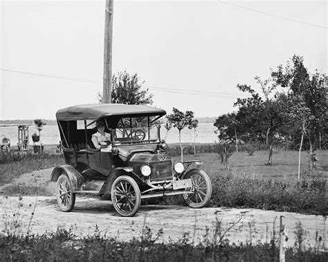 Woman Sitting In Car 1915 Photograph By Me Warren