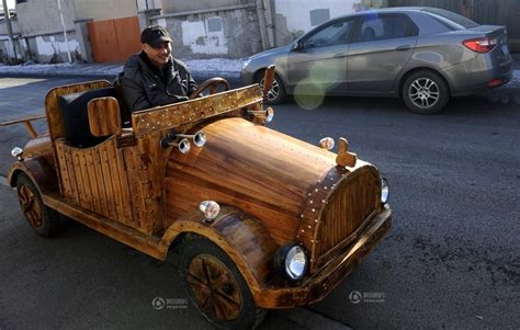 Carpenters Wood Made Car