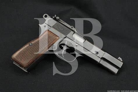 Fn Browning Pre War Hi Power Belgian Contract 9mm Semi Automatic Pistol