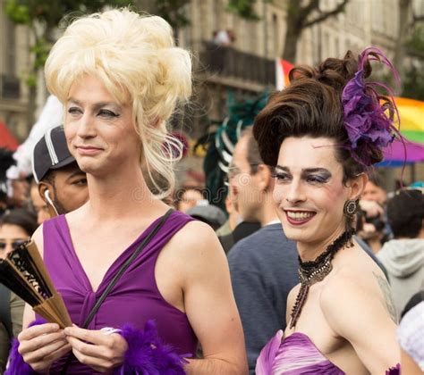 the participants of gay pride parade in paris france editorial image image of crowd parade