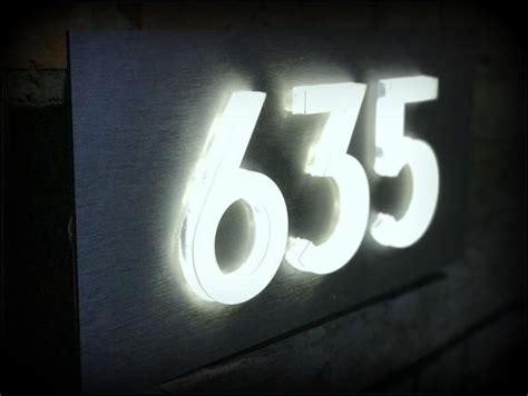 These Led Lighted Custom Address Plaque Will Uniquely Identify Your