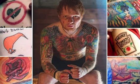 Ed Sheeran Tattooist Says Singer S Inkings Are S And Lost Him Clients