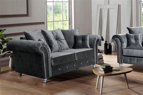 Wir sammeln bis zu 51 anzeigen von hunderten kleinanzeigen portalen für dich! Olympia Plush Velvet Grey 3+2+1 Sofa Set Suite Couch Lush ...