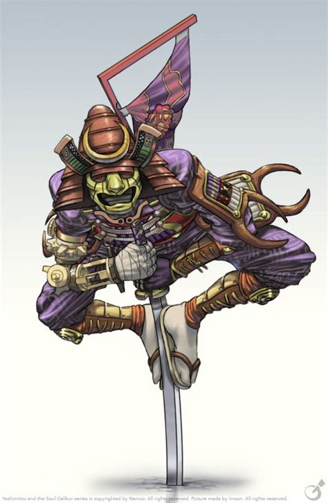 Yoshimitsu In His Soul Calibur 2 Soul Calibur Characters Samurai Art