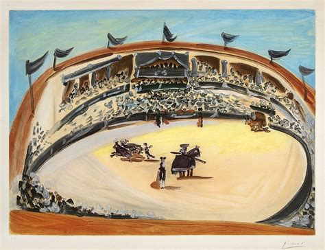 Aquatint De Pablo Picasso La Corrida The Bullfight On Amorosart
