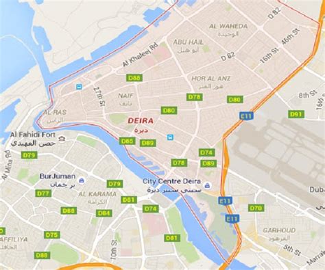 Location Map Deira Dubai 