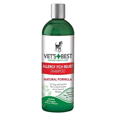 Vets Best Allergy Itch Relief Shampoo For Dogs 16oz