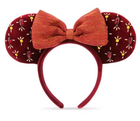 Disney Ears Headband Holiday Minnie Cranberry Red