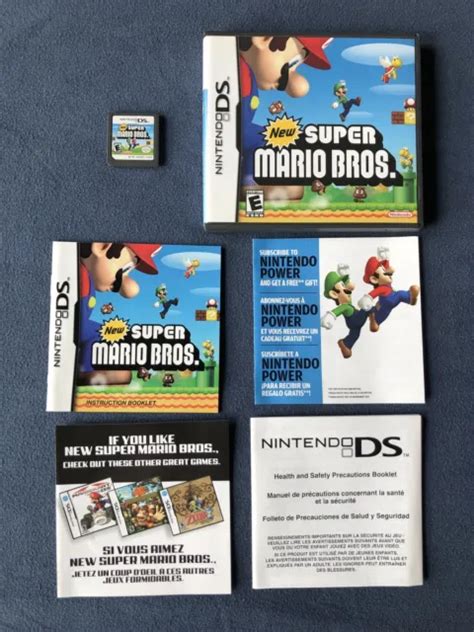 New Super Mario Bros Nintendo Ds Game Complete With Case And Manual