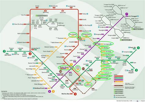 Circle Line Singapore Smrt Website Network Map