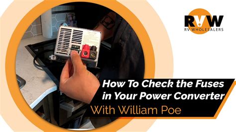 how to check the fuses in your rv power converter youtube