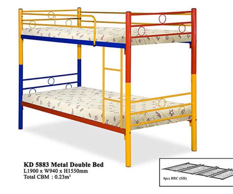 Kd 5883 Metal Double Decker Bed Domica Furniture