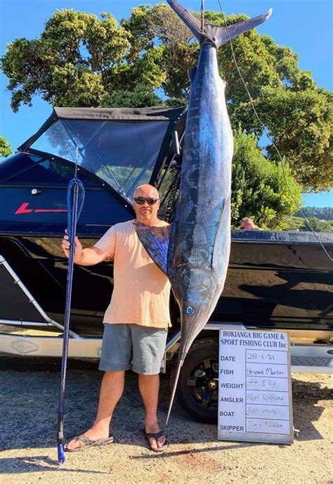 First Marlin For One Whang Rei Fishing Enthusiast While Another Spears