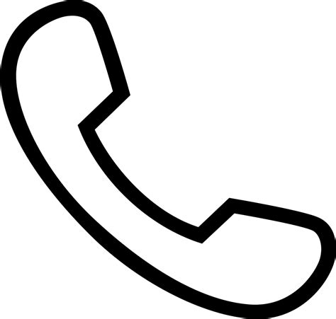 White Phone Icon Svg