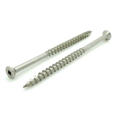 100 Qty 10 X 3 12 Stainless Steel Fence And Deck Screws Square Drive