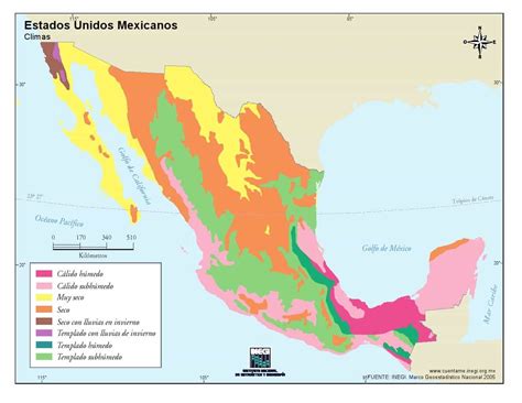 El Clima De México A Través De Los Mapas Geografía Infinita
