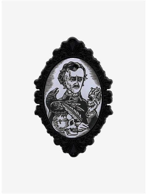 Ex Libris Edgar Allan Poe Enamel Pin By Brian Reedy Feather Pen Edgar