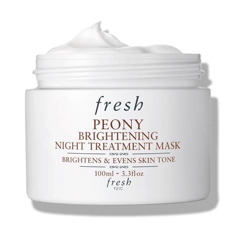Fresh Peony Overnight Night Treatment Mask Brightens And Hydrates Fresh