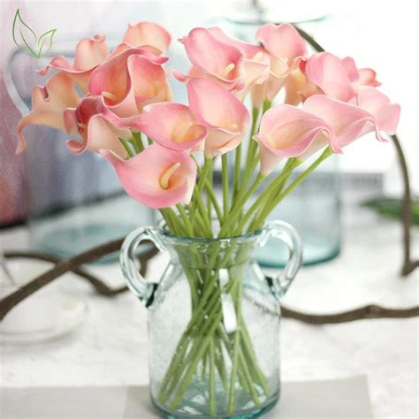 10pcs Real Touch Calla Lily For Home Decoration Flores Artificial