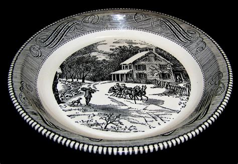 Kitchen Currier And Ives Plate Serving Plate Plates Home And Living