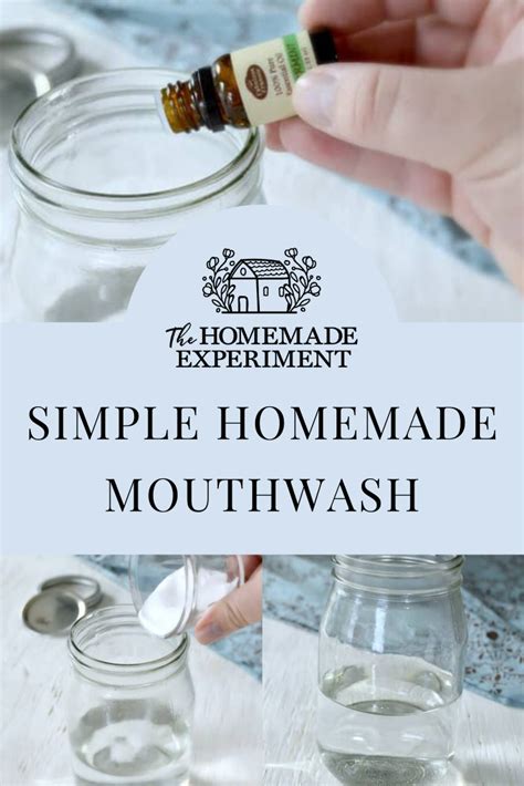 This Simple To Make Homemade Mouthwash Using Only Water Baking Soda