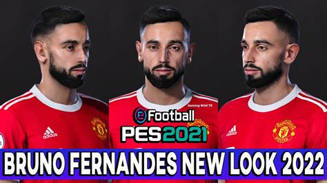 Pes 2021 Bruno Fernandes New Face And Hairstyle Youtube