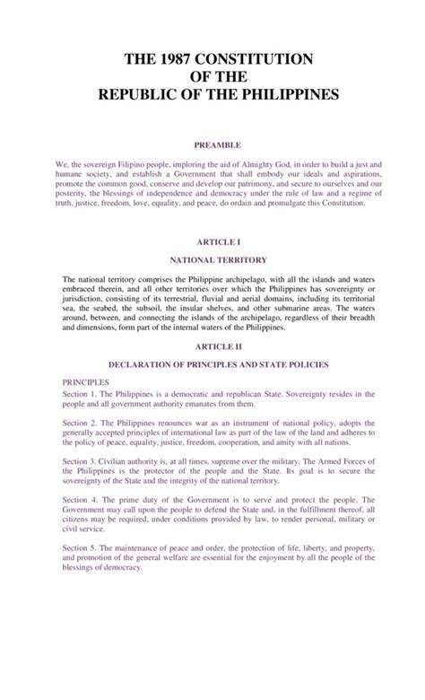 Constitution Of The Republic Of The Philippines Seafarers Rights International