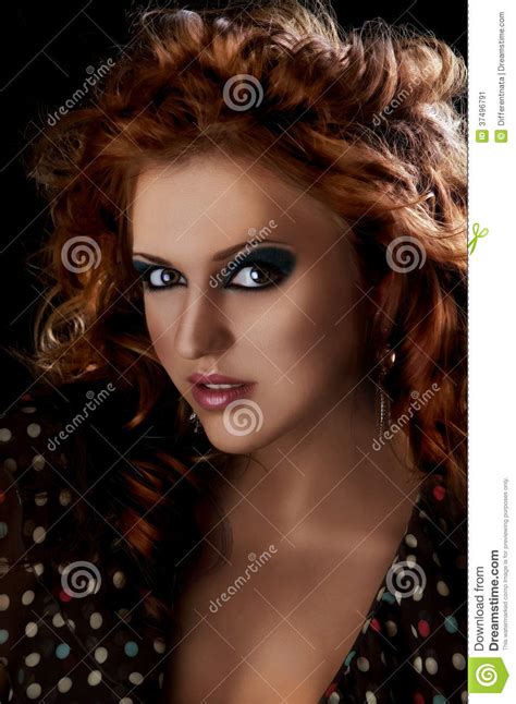 Beautiful Redhead Girl Stock Image Image Of Beautiful 37496791