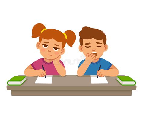 Bored Kids At School Stock Vector Illustration Of Bored 88433325