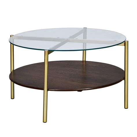 Home By Nilkamal Adira Glass Top Metal Frame Center Table In Red