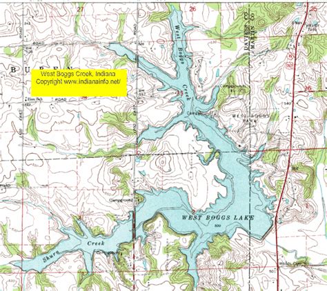 West Boggs Lake Map Indiana  By Sam1028 Photobucket