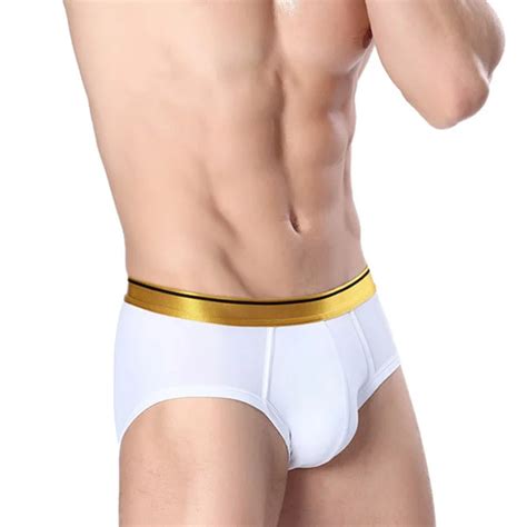 5pcs lot large size sexy contrast color ice silk underwear summer ultra thin breathable men