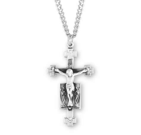 Sterling Silver Angels Crucifix With Cross Tips Buy Religious