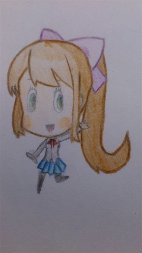 Monika Chibi By Adood On Deviantart